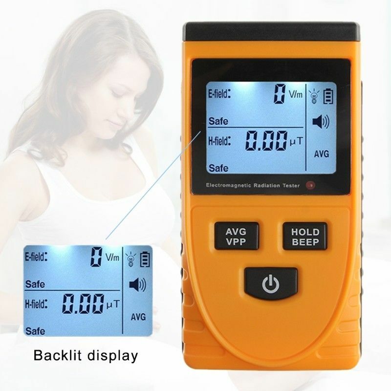 Digital LCD Electromagnetic Radiation Meter Dosimeter Tester Magnetic Field Test