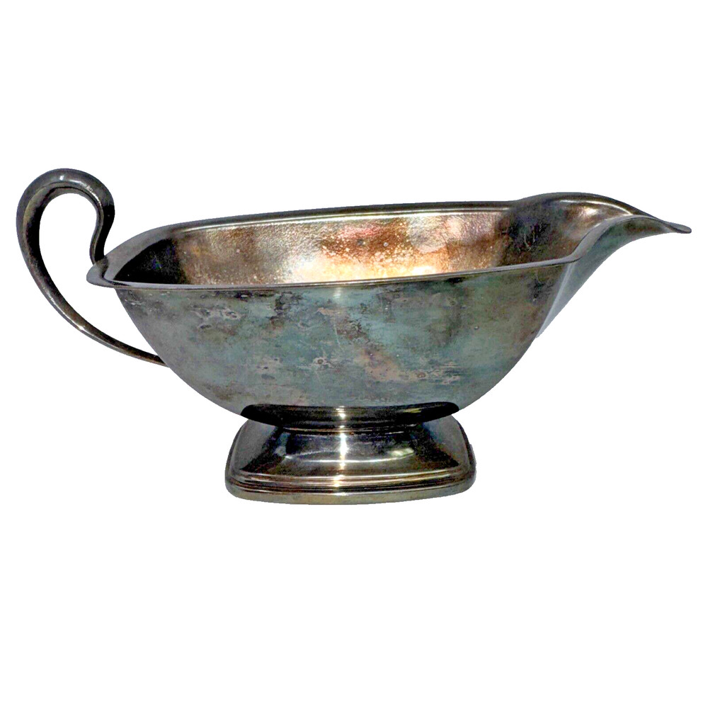 Vintage Silver Plated Gravy Boat