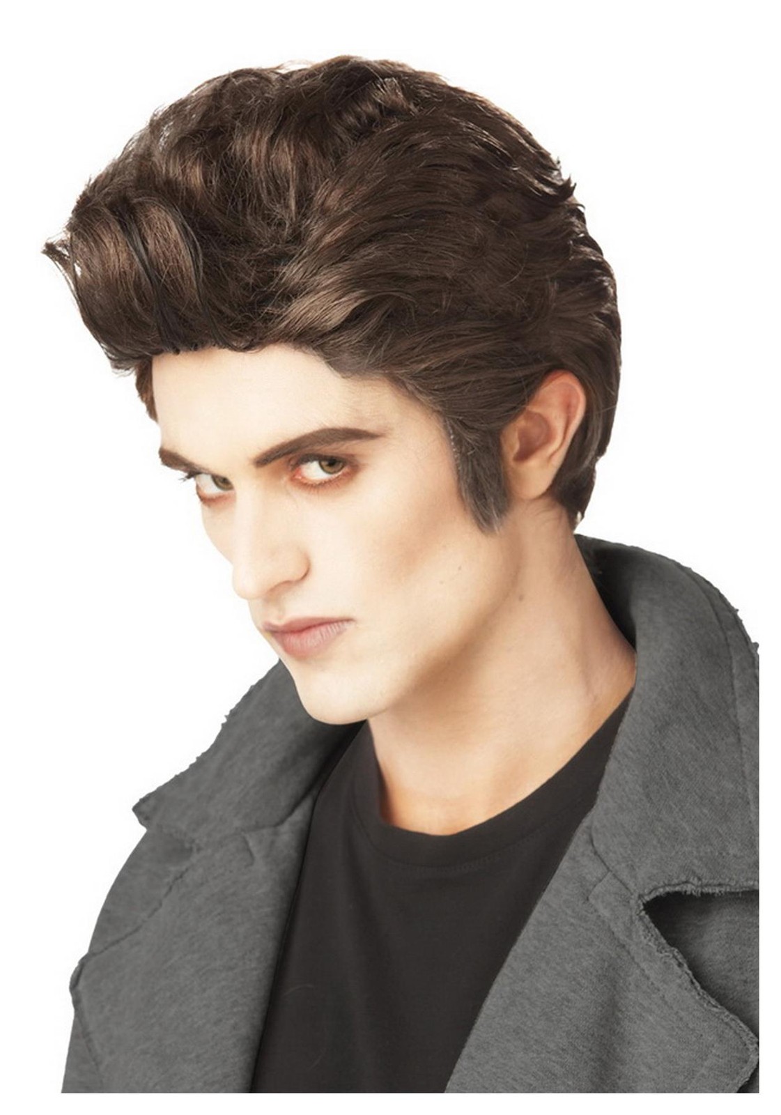 California Costumes Twilight Men's Love At First Bite Edward Wig Brown One Size