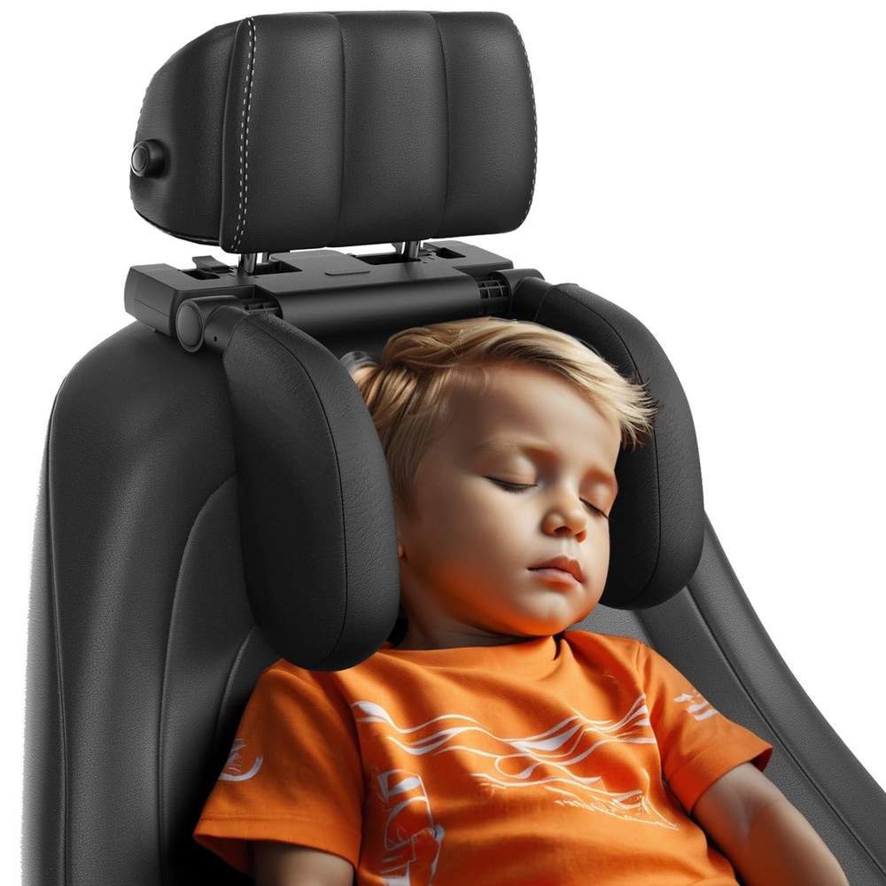 Memory Foam Car Headrest Pillow Adjustable Neck Support Travel Sleeping Aid
