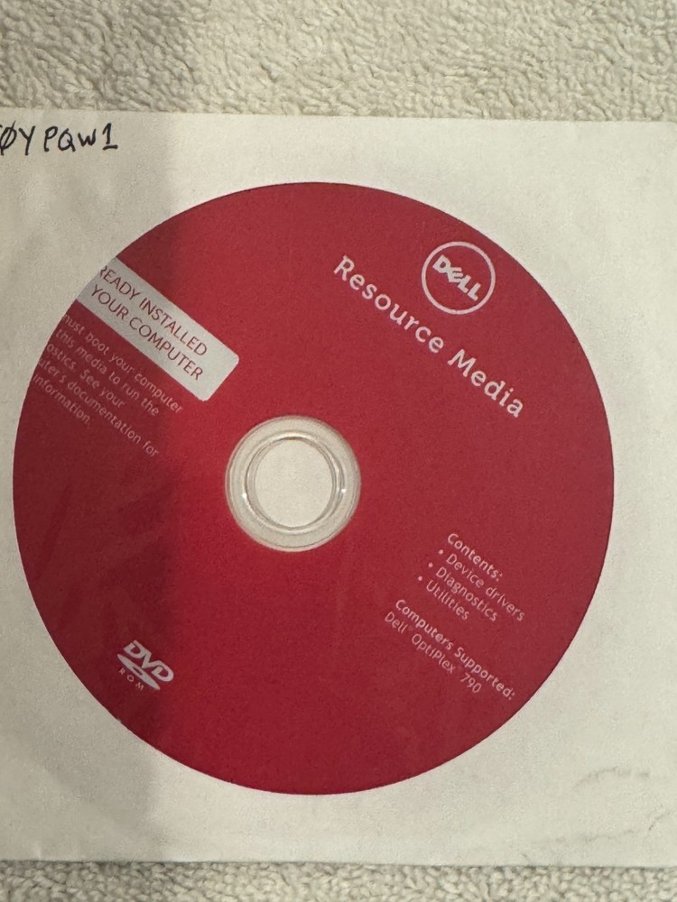 Dell Resource Media - Device Drivers Optiplex 790 - CD ONLY/SEALED!!!!
