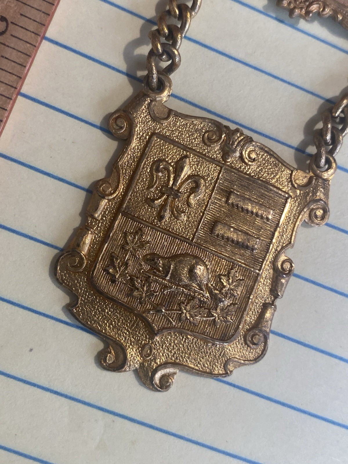 Vintage Societe Des Artisans "PRESIDENT" Badge Fraternal Org? France