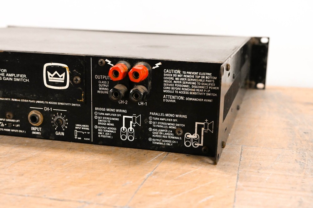 Crown Power Base-2 2-Channel Power Amplifier CG01XTF