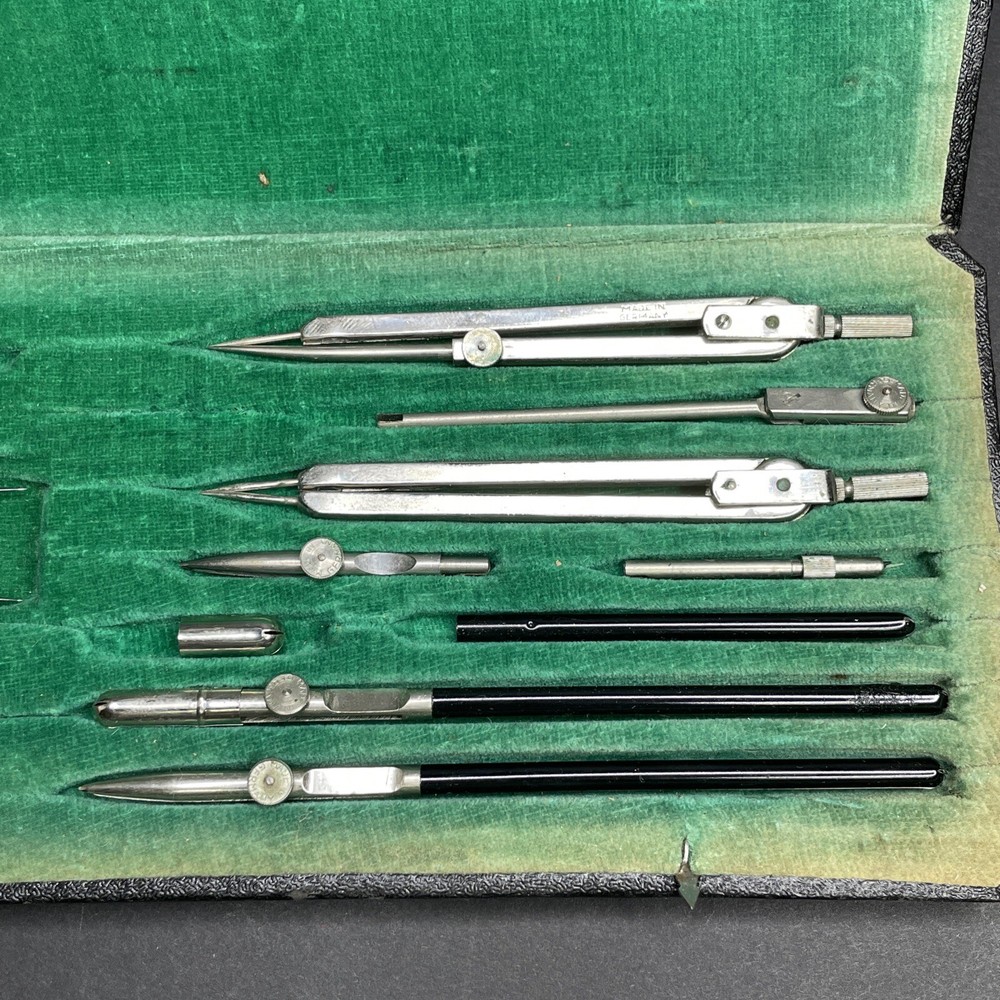 Antique 1930s Alpha Precision Drafting Architects Instruments No. 5 Germany