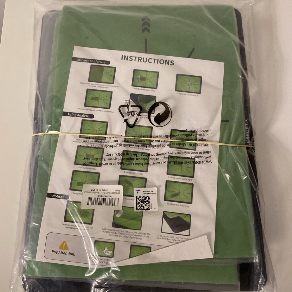 COSPORTIC Golf Hitting Mat, and Golf Training Mat for Swing Path Feedback
