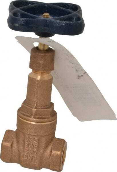 NIBCO NL05004 1/4" Class 125 Threaded Bronze Solid Wedge Rising Stem Gate Valve