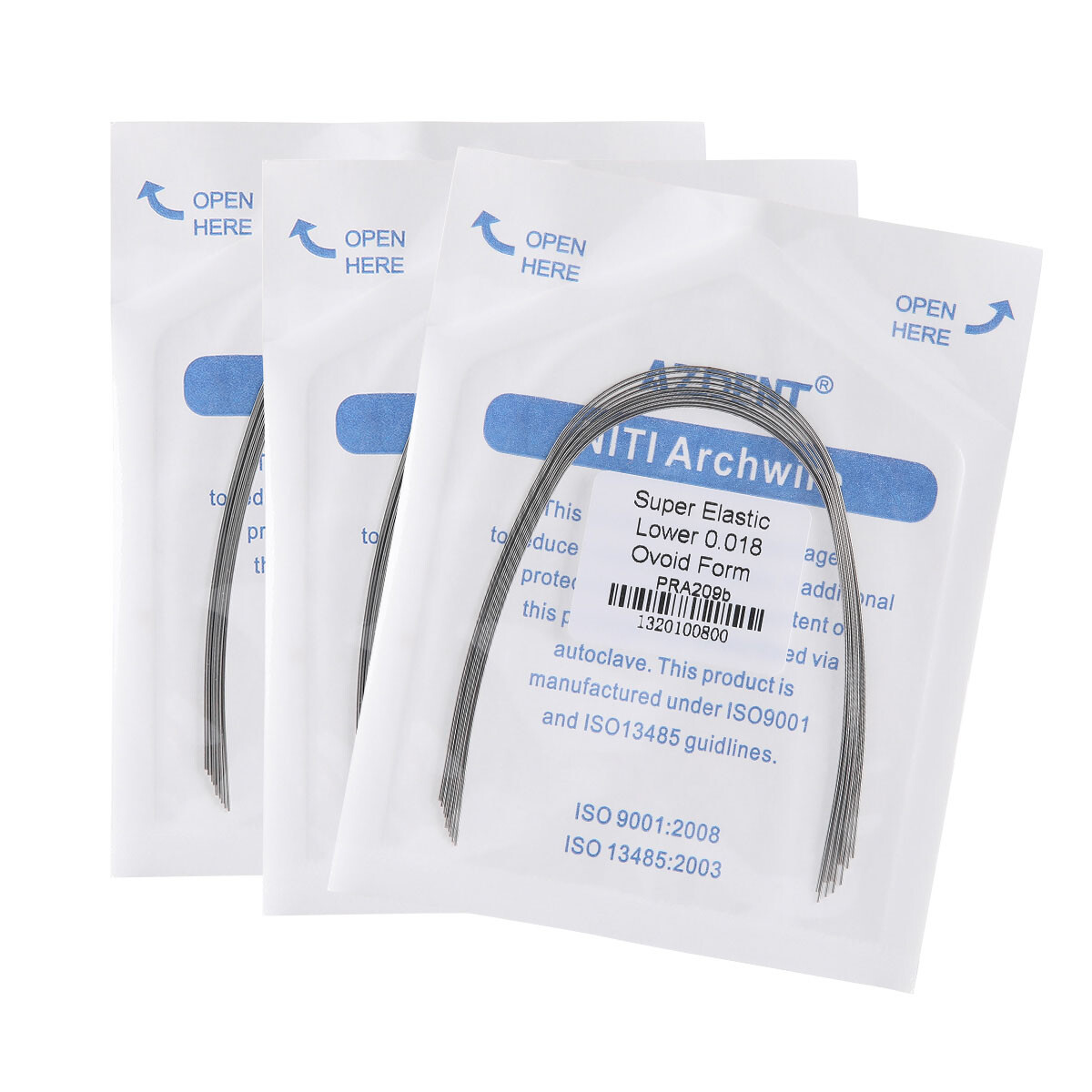 AZDENT Dental Ortho Stainless Steel/NIti Super Elastic Arch Wires Rectangular