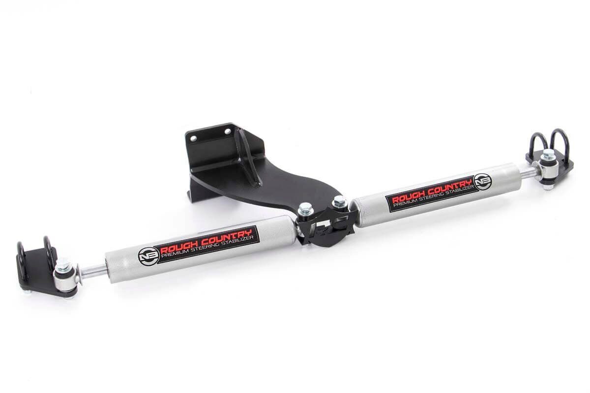 Rough Country N3 Dual Steering Stabilizer for 14-26 Ram 2500/3500 4WD - 8749430