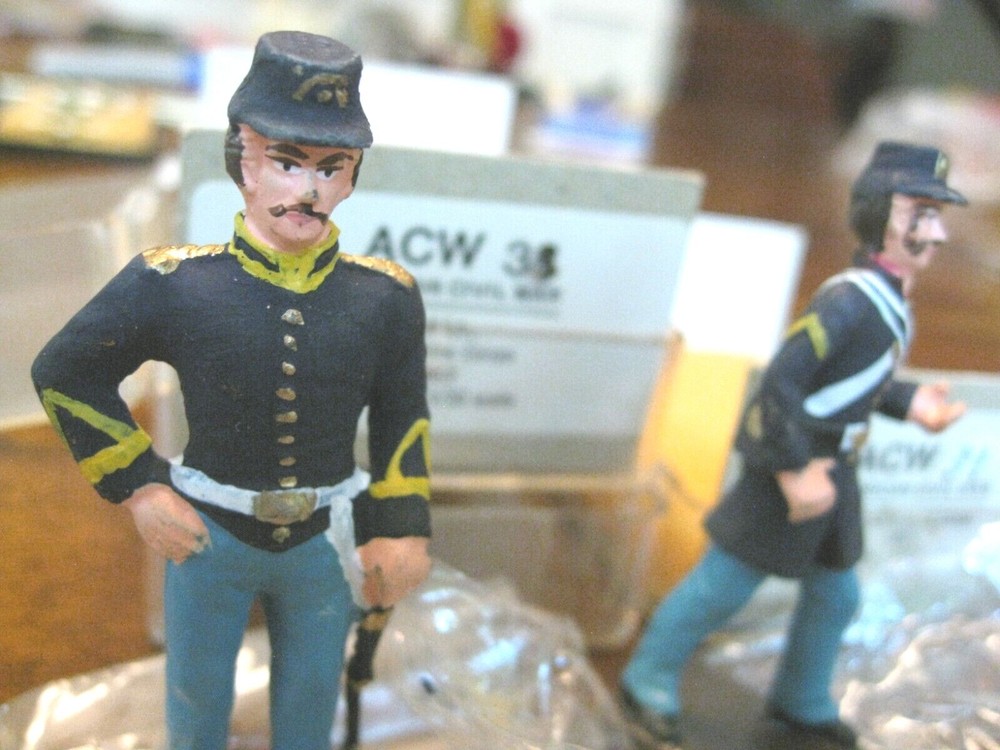 USMC Marine Corps 1863 - 1865 Civil war original hand painted lead soldiers Mili