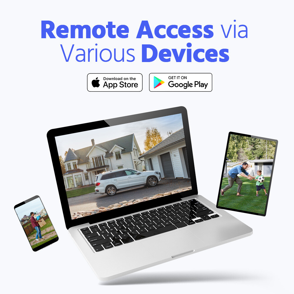 ANNKE HD 5MP Turret Audio POE IP Security Camera Color Night Vision IP67 AC500