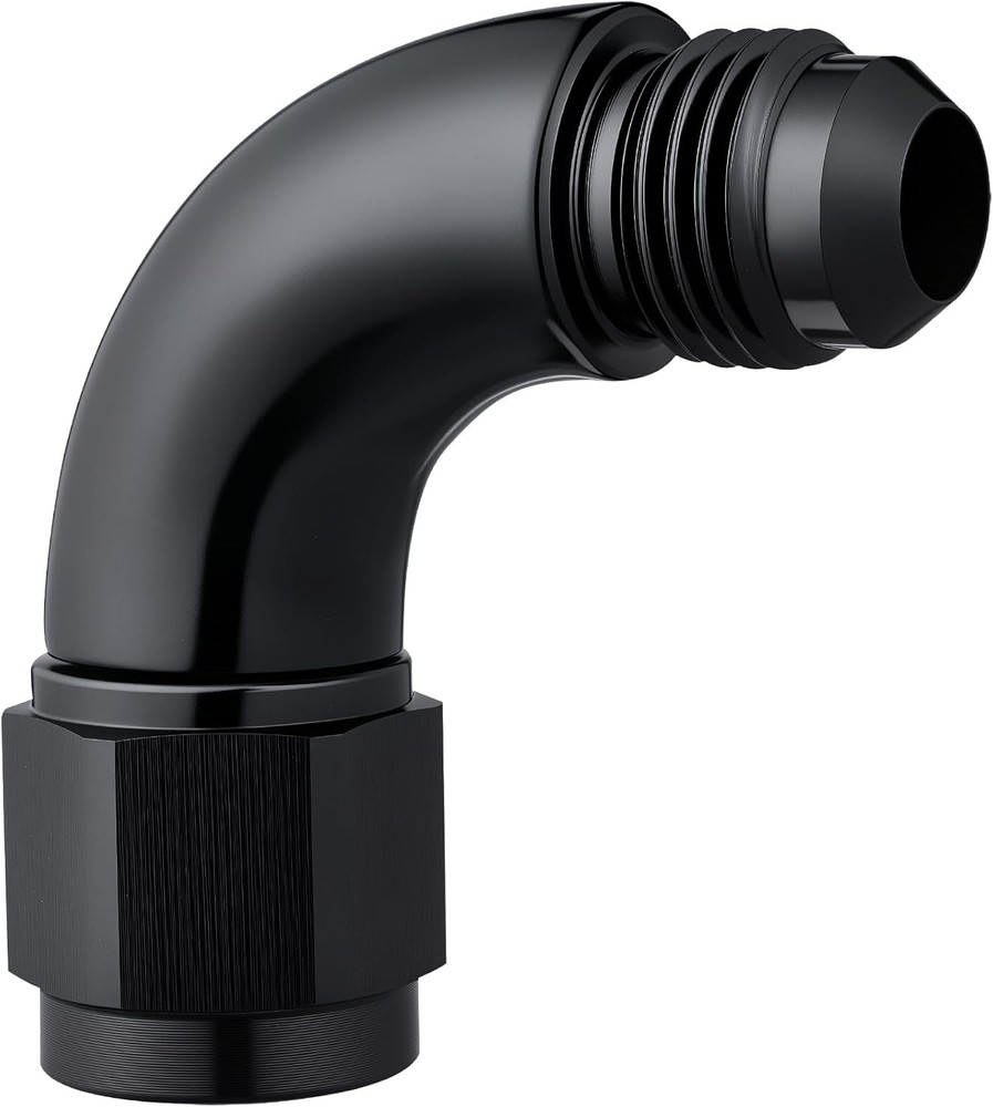Female to Male Full Flow Swivel Coupler Union Fitting Adapter 6AN 90 Degree
