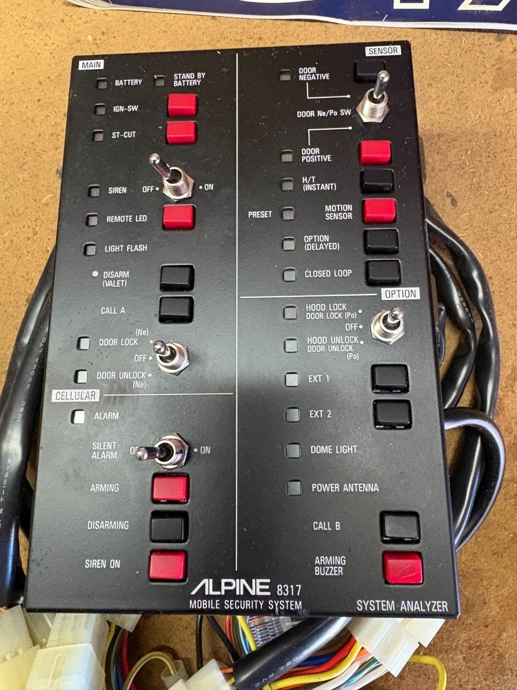 Vintage / Old School Alpine 8317 Mobile Security System Analyzer (New Old Stock)