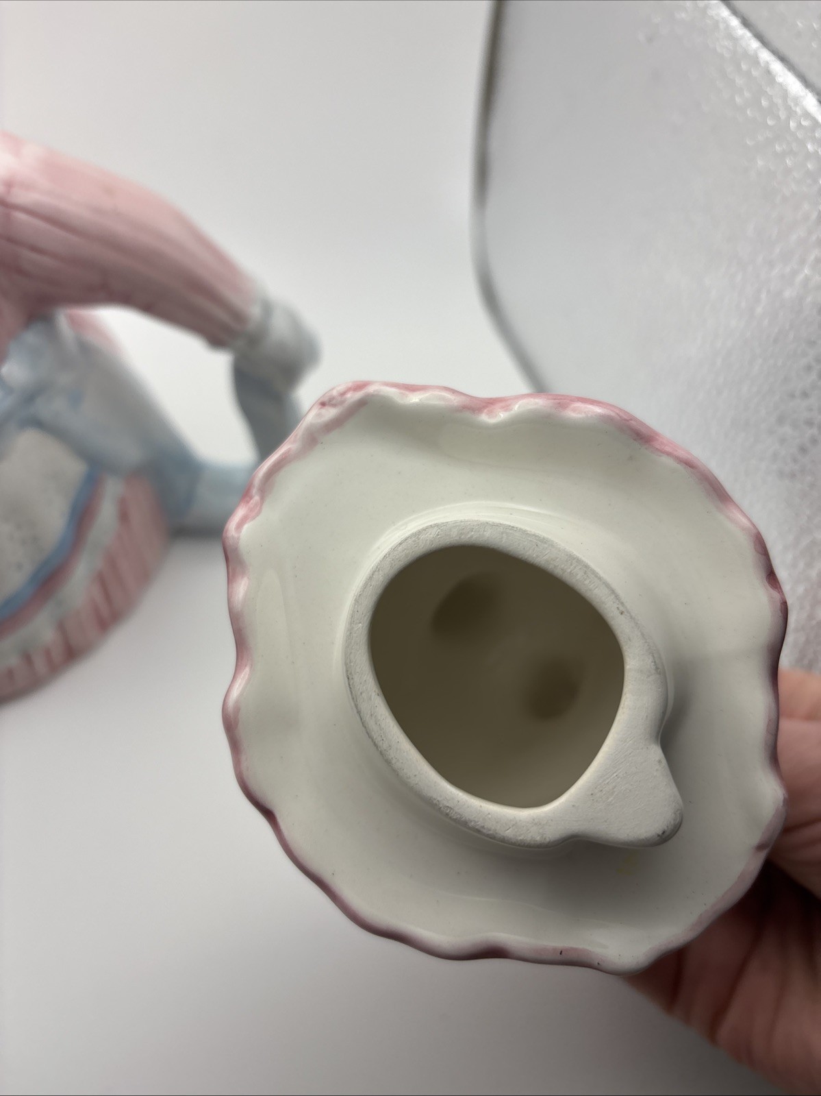 Rabbit Teapot TEA TIME Hand Painted Seymour Mann Easter Springtime