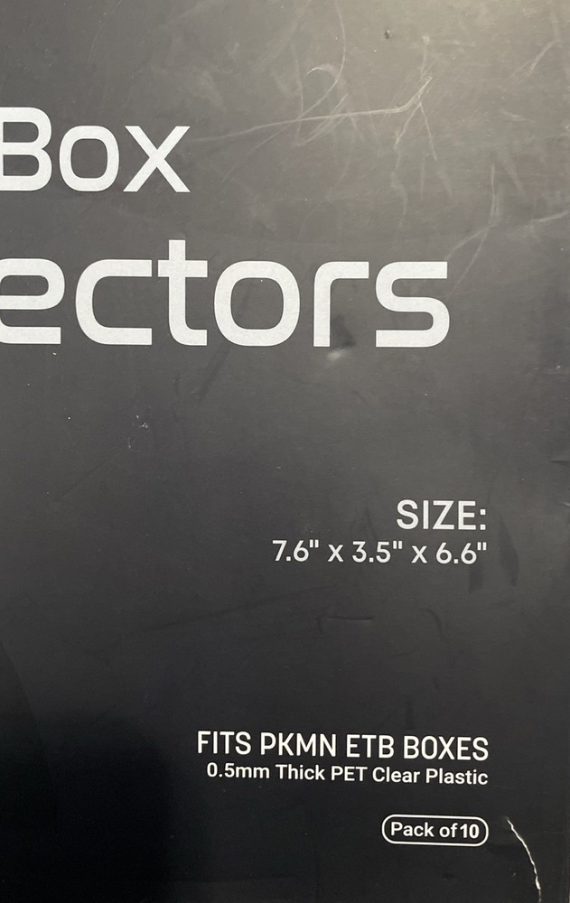 Dinavio Crafthouse PET Plastic ETB Protector Case 10 Pack - Elite Trainer Box...