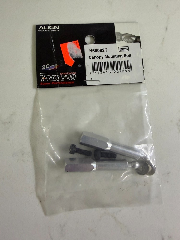 ALIGN TREX 600 #H60092T CANOPY MOUNTING BOLT