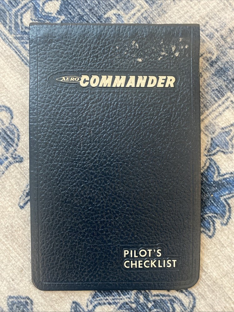 Aero Commander Pilots Checklist