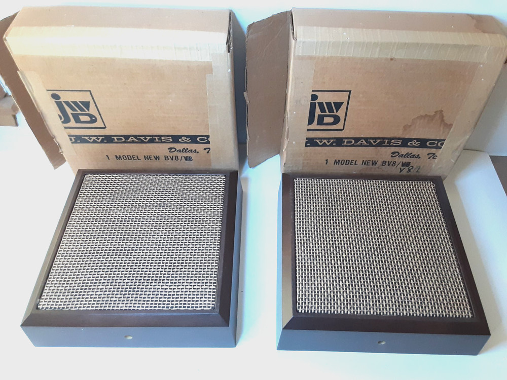 Vintage JWD Intercom Speakers 8" Wall Mount BV8/V8