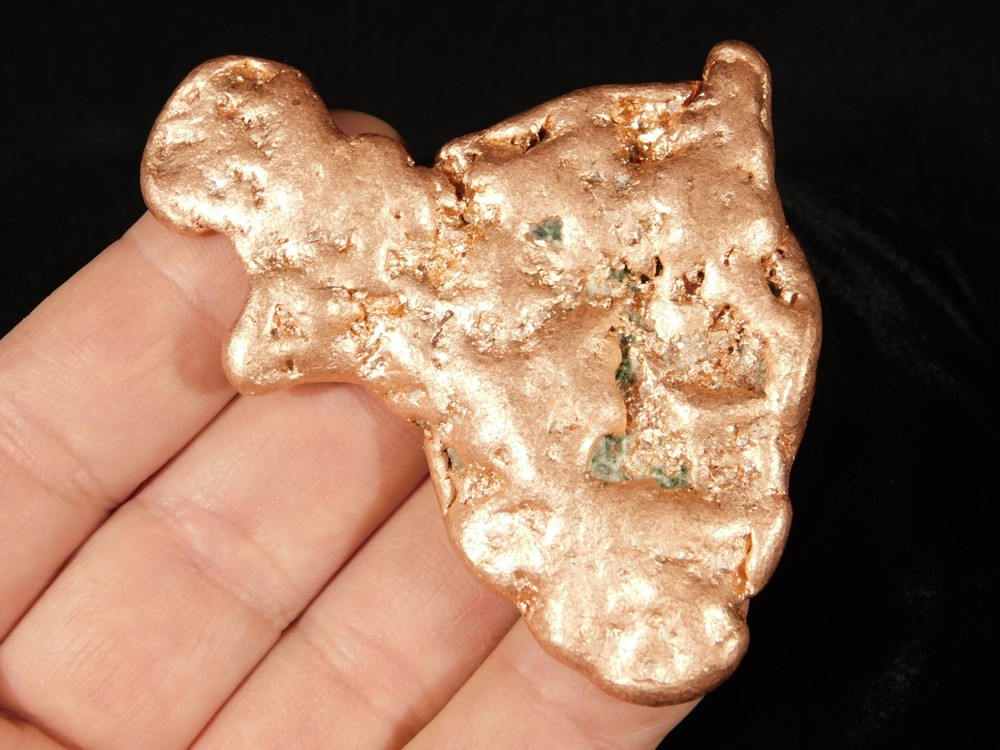 Big! Heavy Solid COPPER NUGGET or Native Copper Float Michigan 130gr