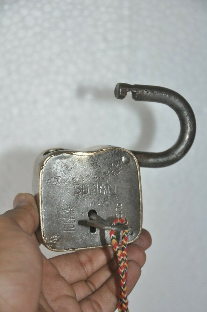 3 Pc Vintage Iron Handcrafted Solid Bag Shape Padlocks