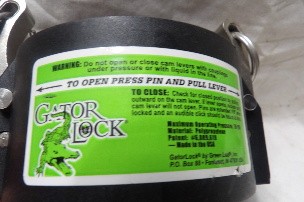 Gator Lock Polypropylene 3" Coupler Cap GLP300CAP