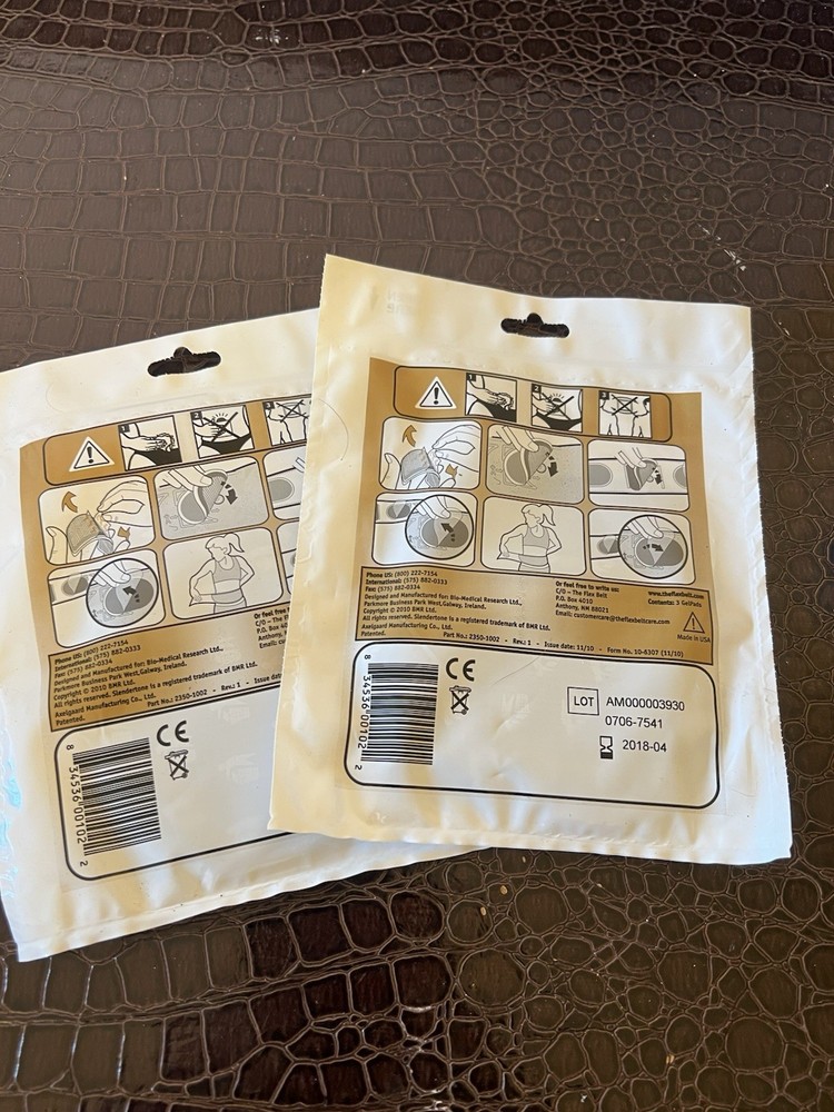 2 Set Flex Belt Replacement Gel-Pads for Abdominal Toning System Exp 2018 New