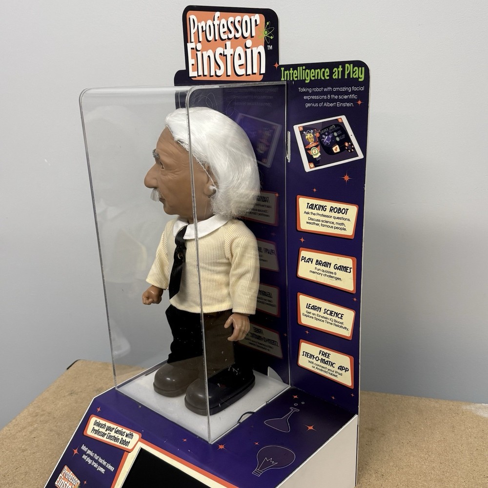 Professor Einstein Robot Hanson Robotics Interactive Tutor Genius STORE DISPLAY