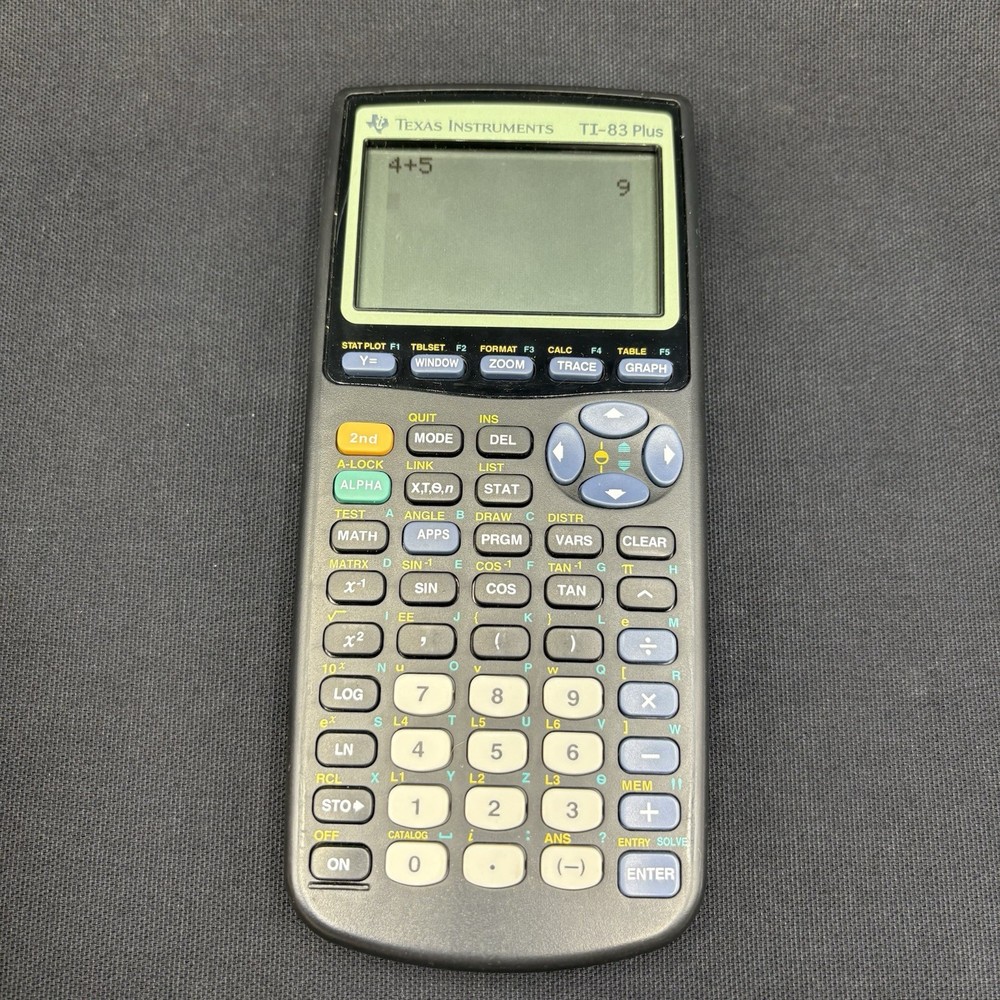 Texas Instruments TI-83 Plus Graphing Calculator Tested Working