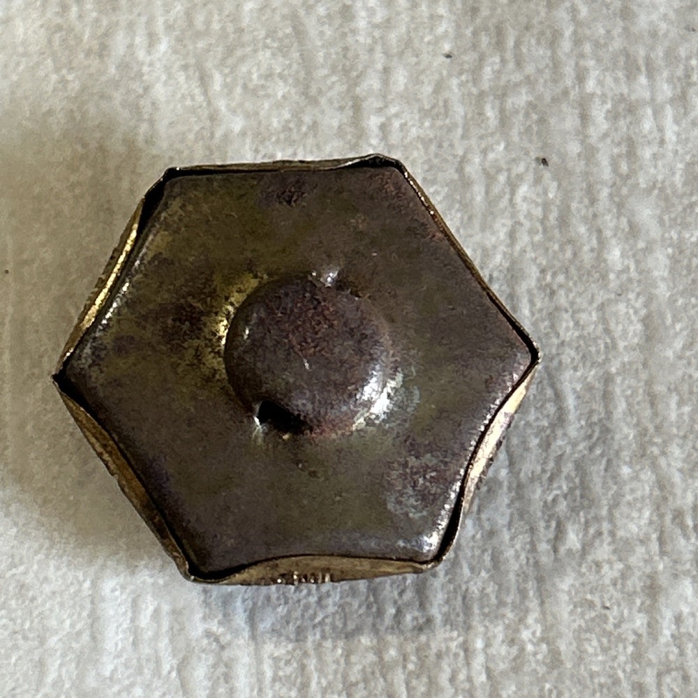 10 Antique Metal Buttons 3 Patterns