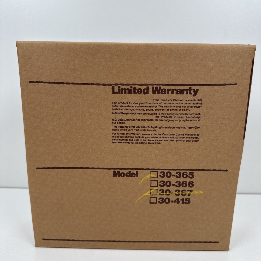 Vtg NOS Mid Century Kitchen Wall Clock Electric Decor