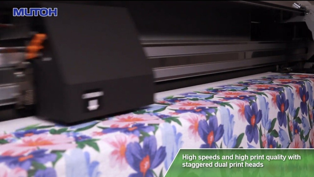 (USED) Mutoh ValueJet-1938 Textile Printer 75 " Wide Format Double Head Printer