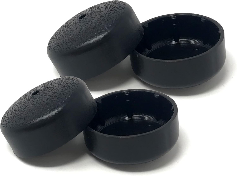 Deluxe Tuffcovers Walker Glide Caps - 2 Pairs (Black)