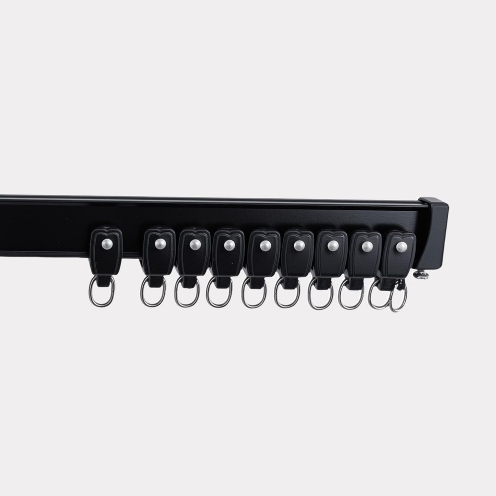 Bendable Ceiling Curtain Track Black Pulley 20pcs