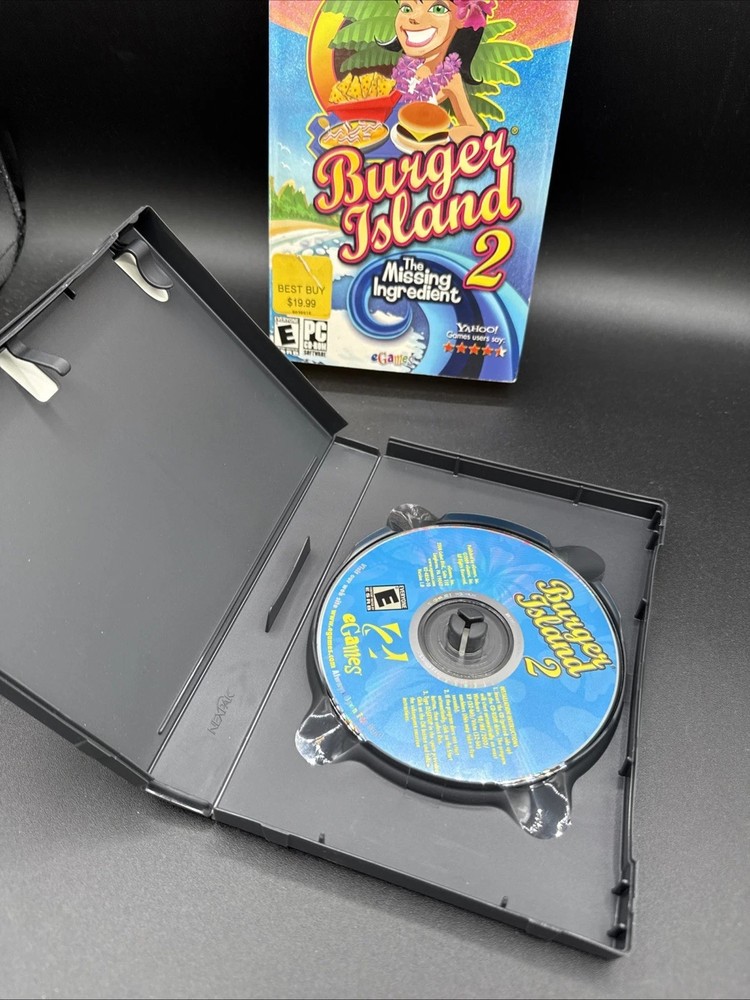 Burger Island 2: The Missing Ingredient - PC CD-ROM Game 2009 Computer Game
