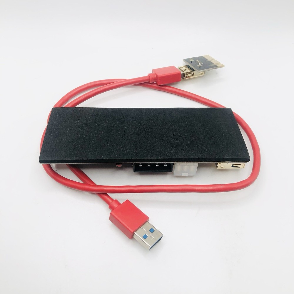 6-pack GPU Riser V009S PCIe 6 PIN + MOLEX GPU Mining ETH USB