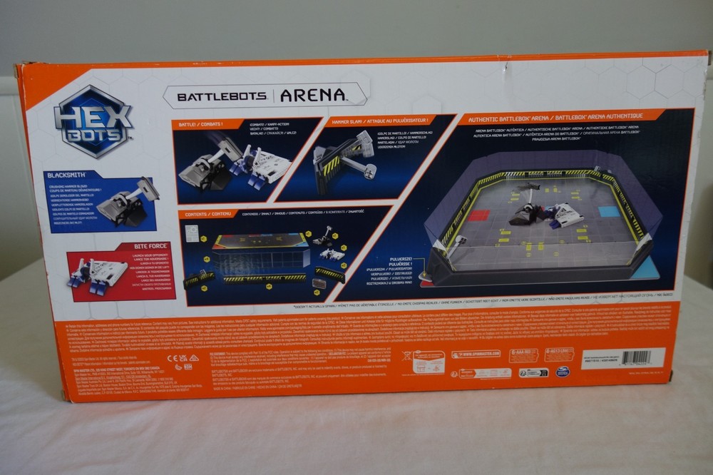 Hex Bots BattleBots Arena 4.0 Bite Force and Blacksmith Remote Control COMPLETE