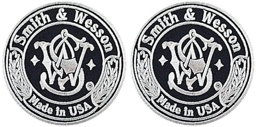 Smith and Wesson Firearm Embroidered Patch | 2PC iron on or Sew on   3"x3"