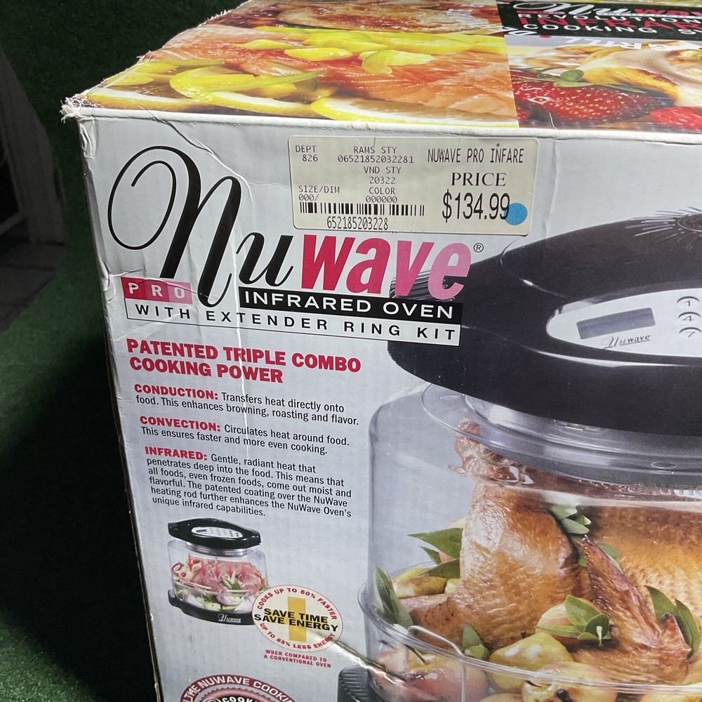nuwave pro infrared oven W/ Extender Ring Kit & Pizza Kit