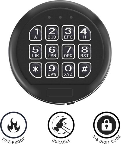 Gun Safe Lock Replacement & Swing Bolt Lock Black Keypad Electronic Safe Lock .