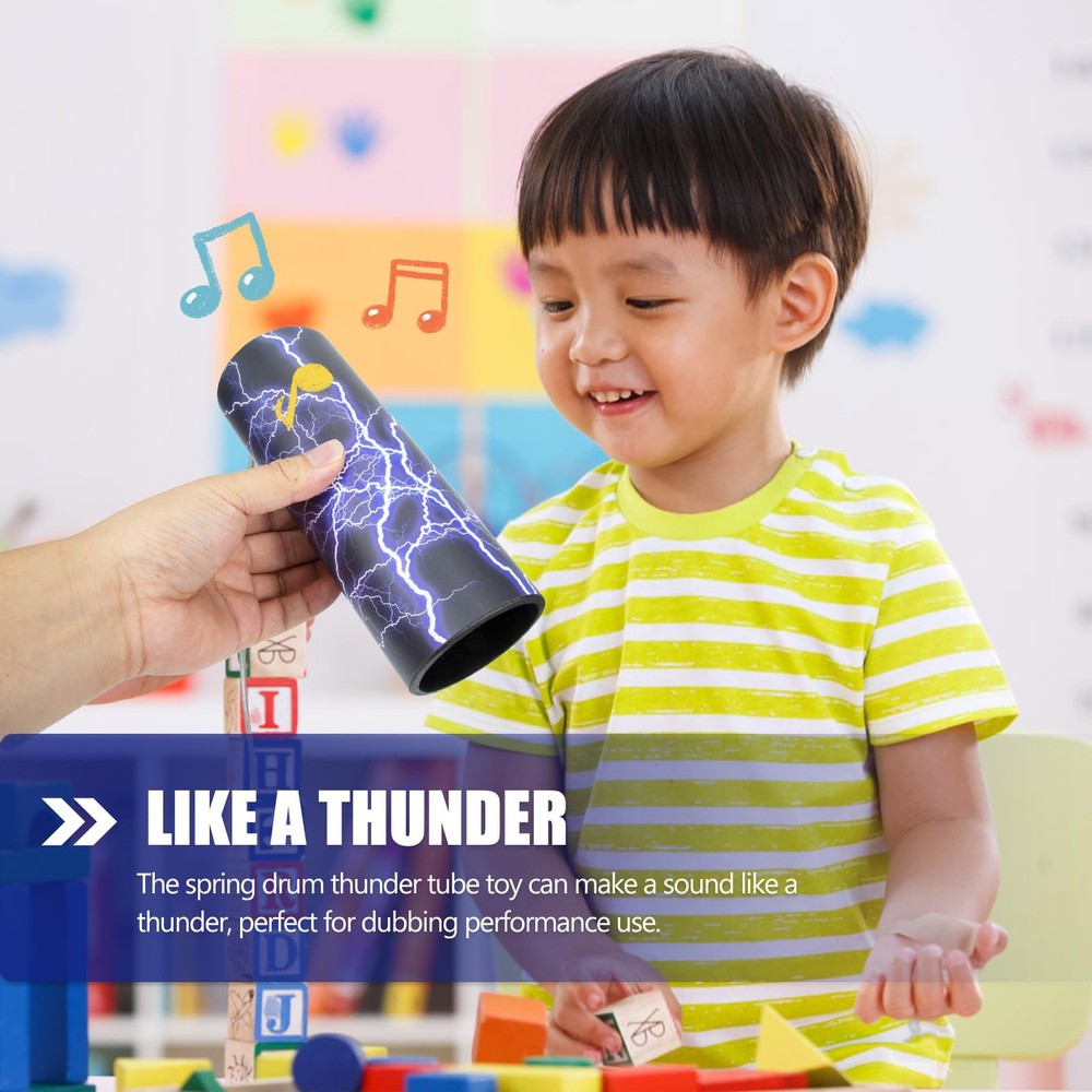 Thunder Drum Thunder Sticks: Noise Maker Spring Drum Shaker Percussion Instru...
