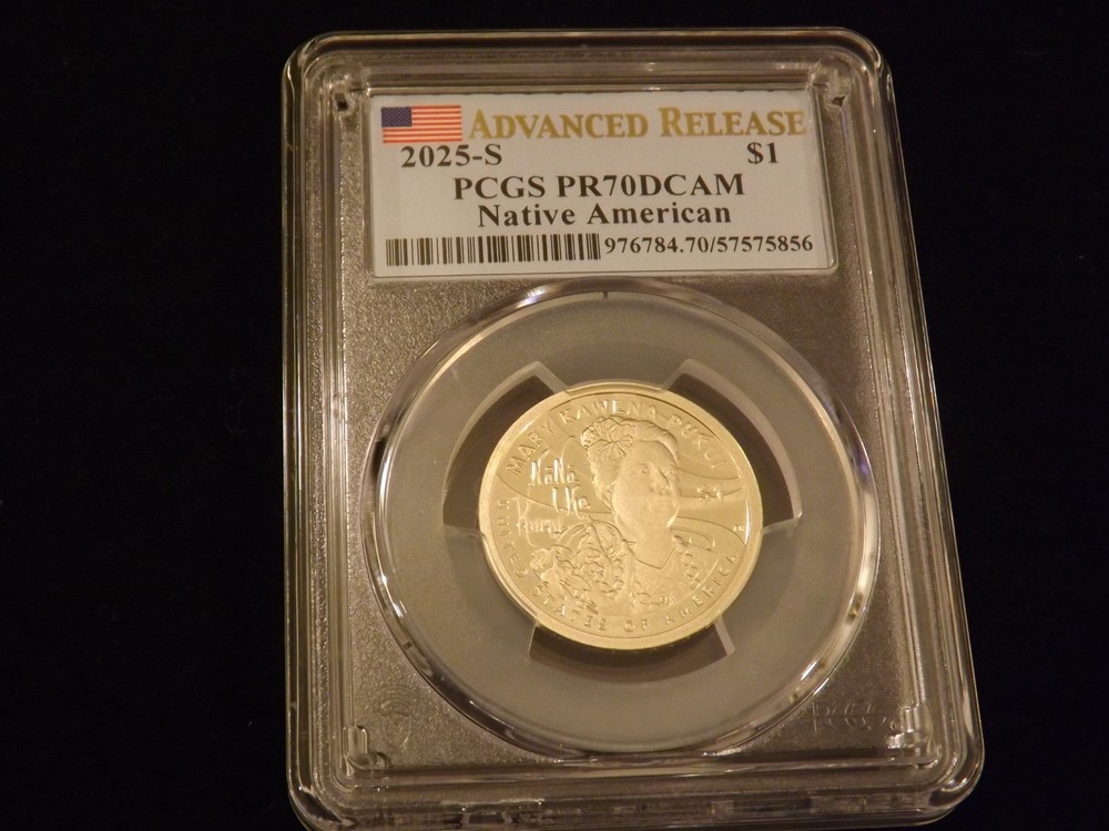 2025-S      $1       Native American      Advanced Release           PCGS  PR 70