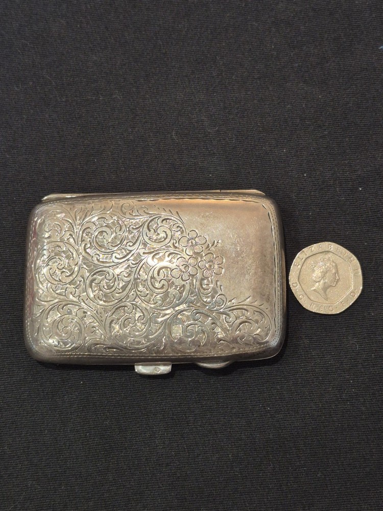 Antique silver cigarette case