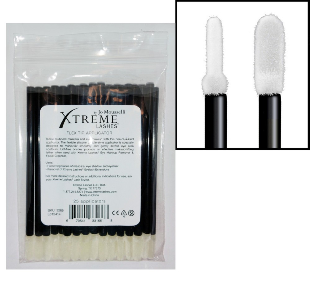 Xtreme Lashes Flex tip Eyelash Eye Makeup removal Applicators BRUSHES Qtips