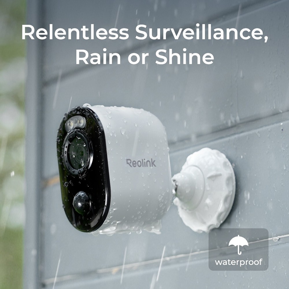 Reolink Argus 3E 3MP Wireless Wi-Fi Battery Powered Security Camera +Solar Panel