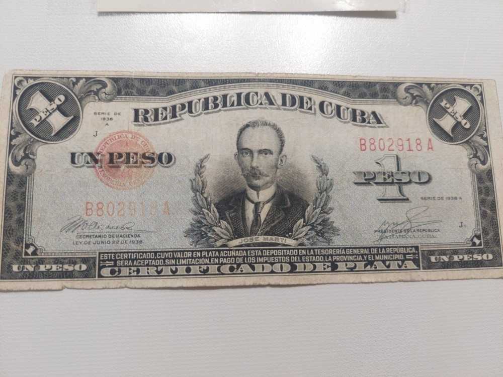 1936 1 Peso Repubica De / Beautiful Notes