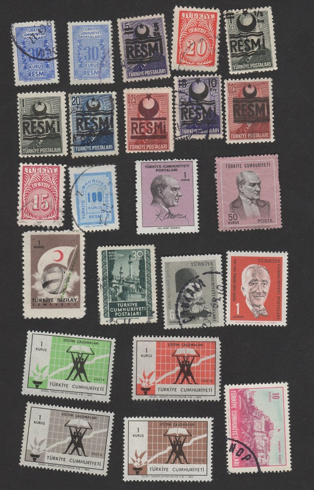 Turkey Small Collection, Older Issues.  Lot 23I