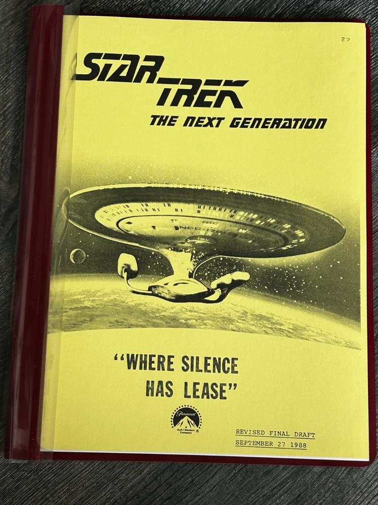 STAR TREK Script The Next Generation Where Silence Has Lease Revised Final Draft