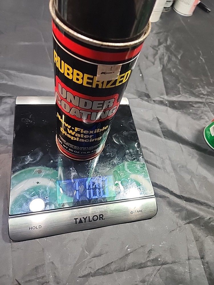 Vintage ,rubberized Undercoating Rust Inhibitor Spray Can Black, 2 Pack