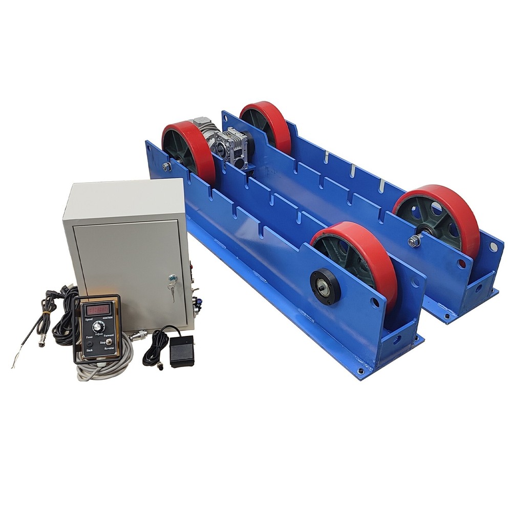 220V 3-Ton Digital Display Line-control Welding Turning Roller Welding Bench