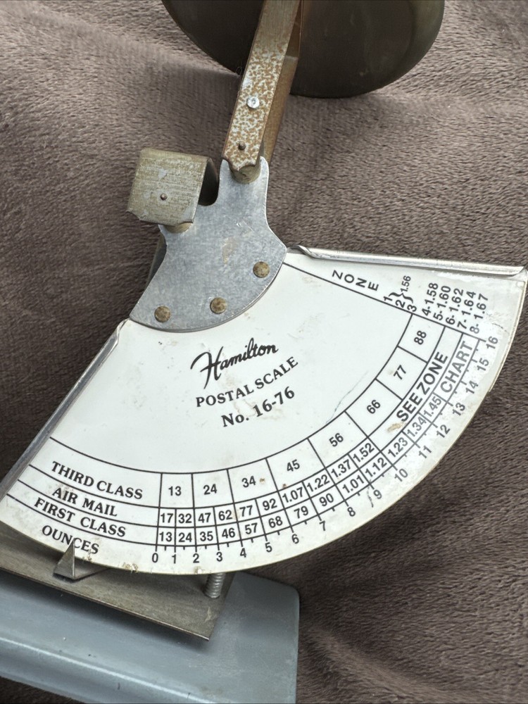 Vintage Hamilton Postal Scale No. 16 Oz. Scale
