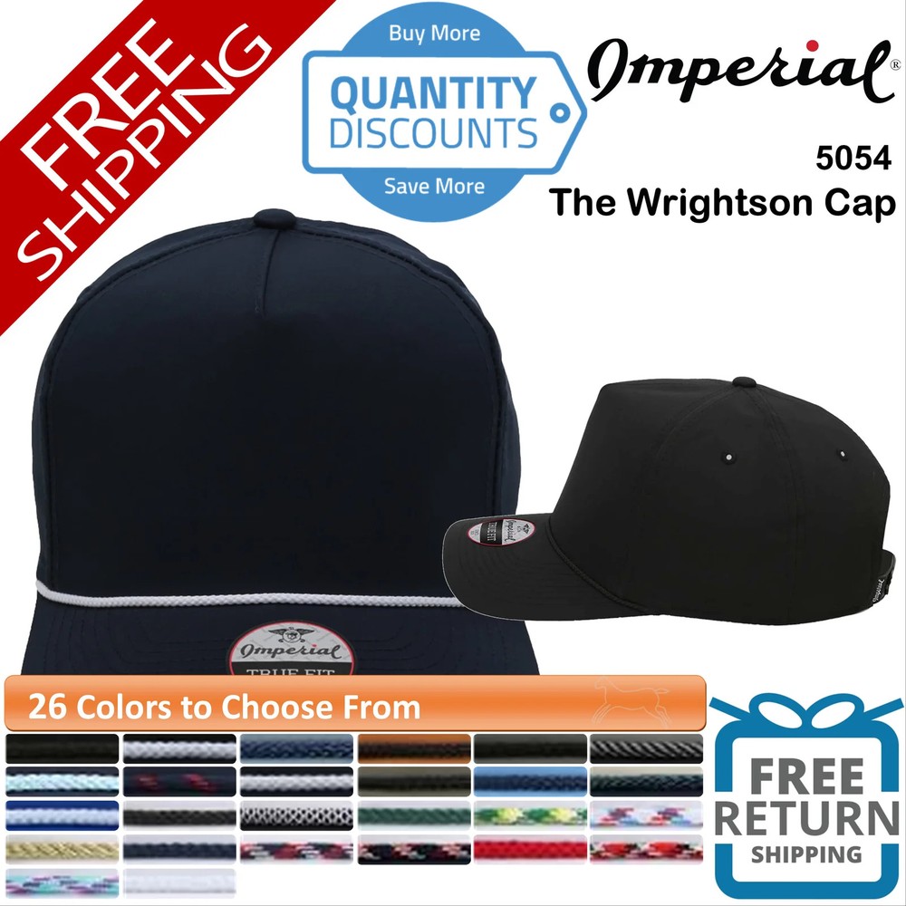 🔥 Imperial Men The Wrightson Cap Hat Structured, Five-panel, Mid-profile 5054